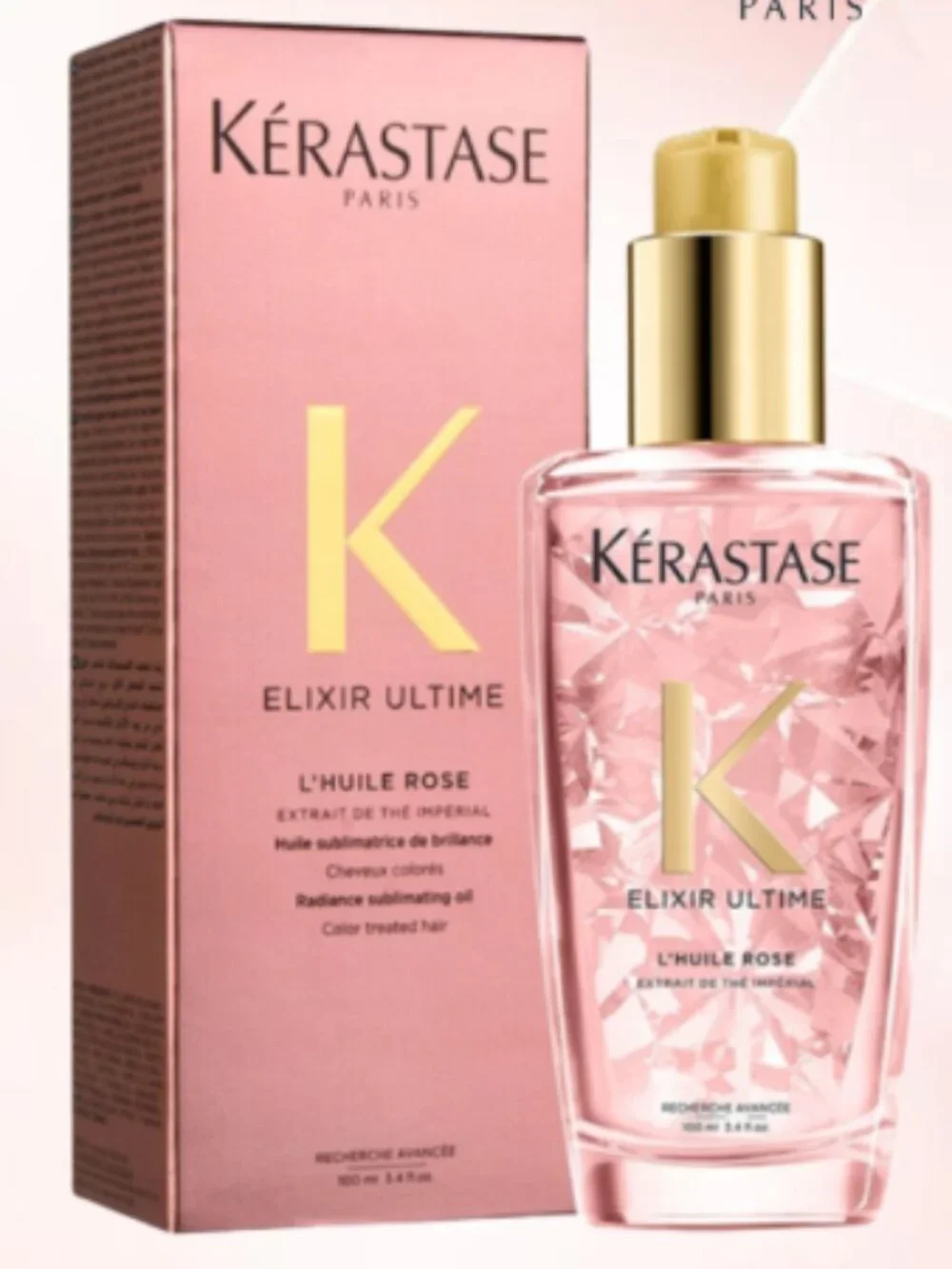 Kerastase Elixir Ultime L'Huile Rose Oil Imperial 100ml 3.4oz - Picture 4 of 7